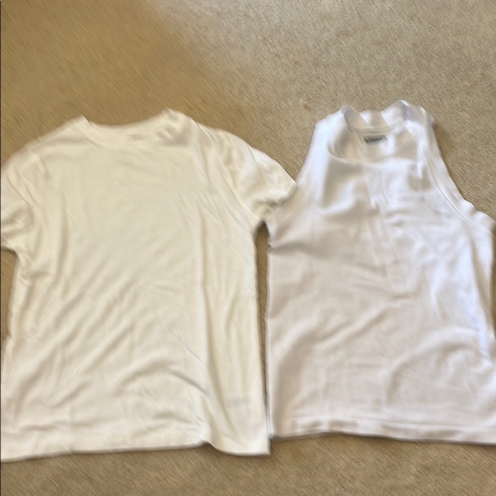 a new day White Tee and  AthletaTank Set